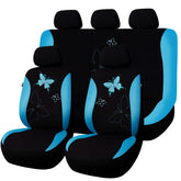 Flying Banner mint blue full-set front view showing stylish rear bench protection