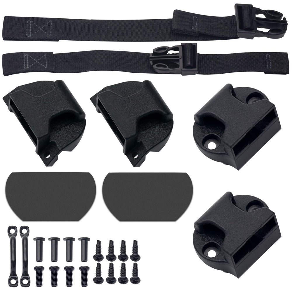 folosem front view of kit showing buckles and straps for quick replacement