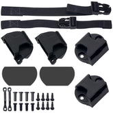 folosem front view of kit showing buckles and straps for quick replacement