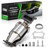 FOMIUZY front catalytic converter overview showing full unit and fitment benefits