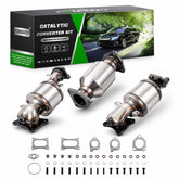 FOMIUZY front view catalytic converter showing fit and robust construction benefit