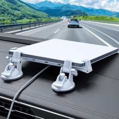 FONKEN front view of Starlink Mini mount showing secure fit and easy access