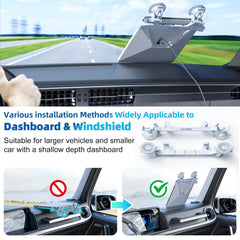 FONKEN dashboard installation showing clear sightline and steady connectivity