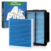 Forccord front packaging showing cabin and engine filters with clear fit benefit