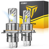 FORENNER H4 bulb front view showing compact 1:1 base and plug-and-play fit benefit