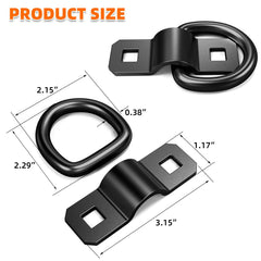 ForoGore D ring mounted on a trailer bed demonstrating a secure anchor point for straps