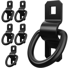 ForoGore front view of six D rings showing compact, ready-to-mount anchors and durable finish