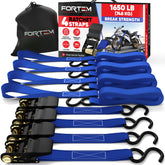 FORTEM front view of full strap kit showing organized components and portability