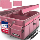 FORTEM front view of trunk organizer showing neat compartments and quick-access benefit