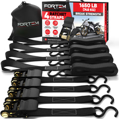 FORTEM front view of full 4-pack kit showing strapped components and pouch for storage benefit