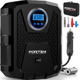 FORTEM front view of air compressor showing compact design and controls