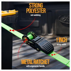 FORTEM ratchet close-up with rubber grip for comfortable, controlled tightening