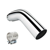 FortisArc chrome elbow front view showing polished finish and fit benefits
