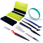 FOSHIO finish line tape roll showing flexibility and paint protection benefits