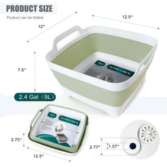 FOSJGO closeup of drain plug for quick spill-free emptying