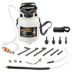 FOUR UNCLES pump kit front view showing full set and benefits of organized storage