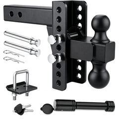 fouwick front view assembled hitch showing sturdy construction and clear mounting points