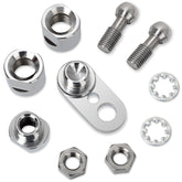 FOVPLUE front swivel assembly front view showing fit and chrome finish benefit
