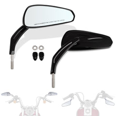 FOVPLUE front view of mirror showing slim custom profile and improved rear visibility