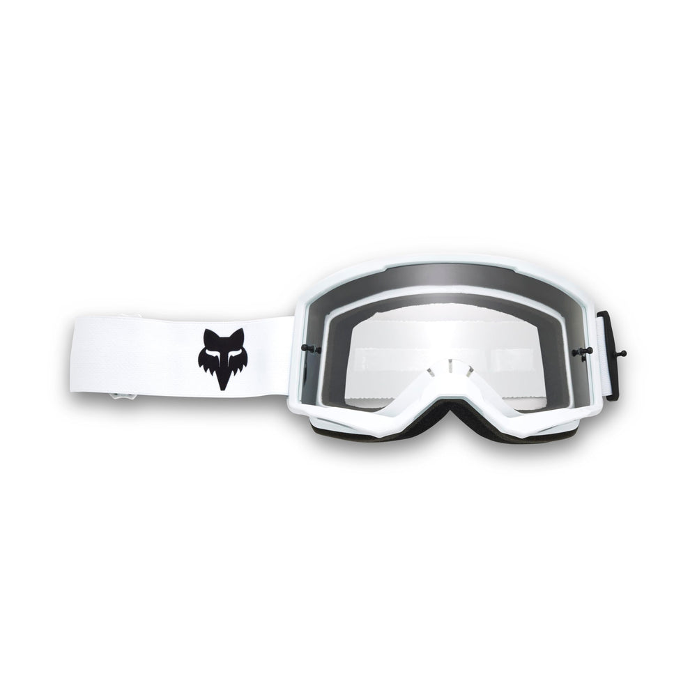 Fox Racing main goggle front view showing wide viewport and clear vision benefit