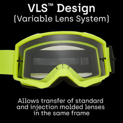 Fox Racing main goggle lexan lens reflecting light with UV protection benefit