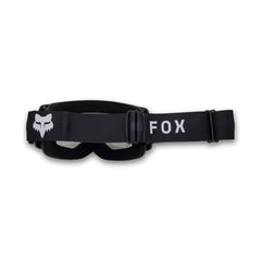 Fox Racing main goggle side profile highlighting secure fit and stability benefit