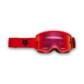 Fox Racing Main goggles front view showing fit and wide viewport benefit