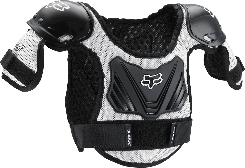 Fox Racing peewee titan front view showing breathable protection and fit