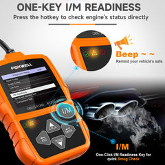 FOXWELL NT201 live data display showing RPM and sensor values for troubleshooting
