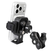 FPN front view of phone holder showing secure grip and quick-lock benefit