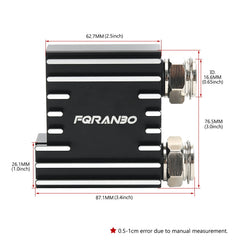 FQRANBO close-up billet aluminum finish highlighting corrosion resistance