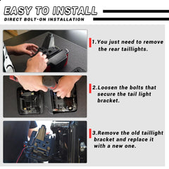 FQRANBO bracket installed on Jeep Wrangler JL showing secure hold