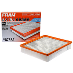 Fram CA8755A front view showing clean filter and fit benefit