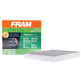 FRAM CF10743 front packaging showing product and Arm & Hammer odor tech benefit