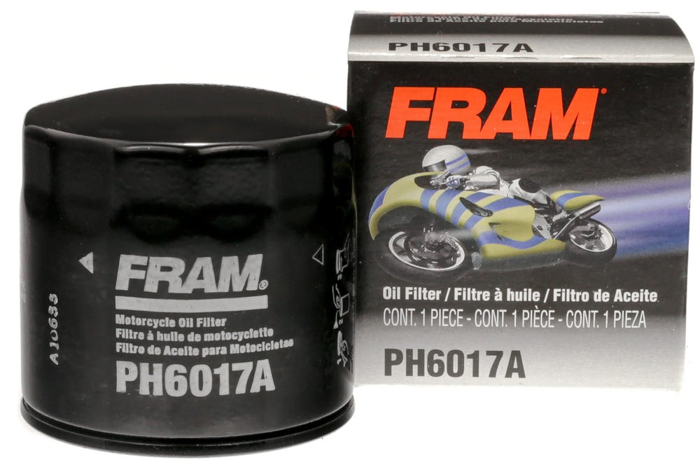 Fram PH6017A front view showing label and sure grip finish for easy handling