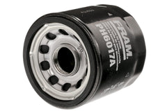 Fram PH6017A installed on motorcycle oil filter housing demonstrating quick service