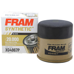 FRAM XG4967P front view showing label and fitment benefit