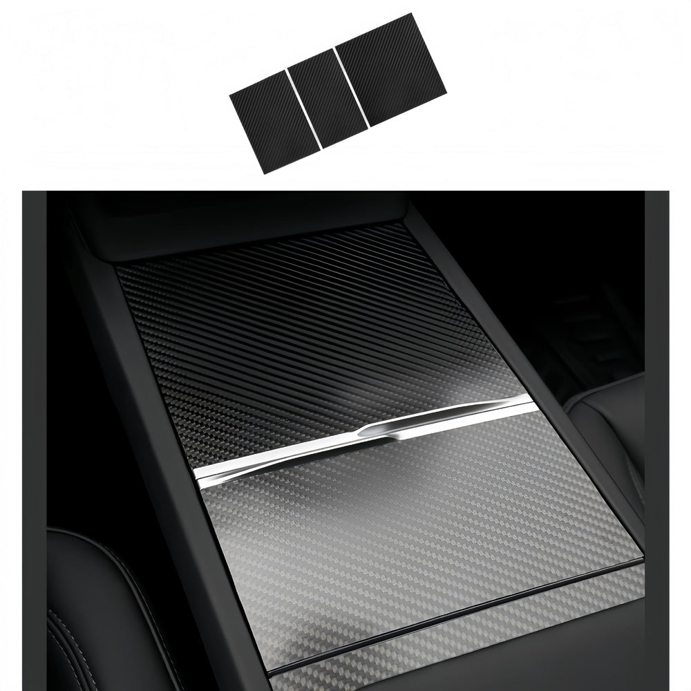 frani front view of center console wrap showing precise fit and protection