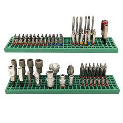 FREE ZONE front view of two trays showing organized bit holes and fast selection benefit