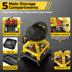 FreekyFit under-seat dual tool trays keeping parts organized and reachable
