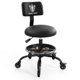 FREEKYROCK front view of stool showing seat and backrest, improves workstation comfort