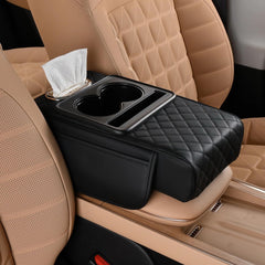 FREESOO front view of center console cover showing overall layout and accessibility benefit