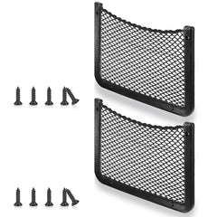 Frienda front view of framed bungee net pocket showing slim profile and frame benefit