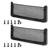 Frienda front view of two mesh pockets showing compact storage benefit