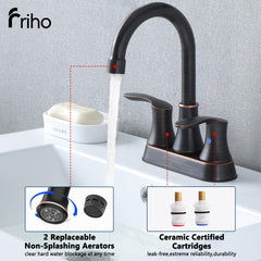 Friho spout reach shown with hand for scale to demonstrate comfortable clearance