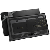 FSPORT black chrome front view showing clean low-profile finish and neat edges