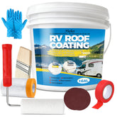 Fuchoi one-gallon container front view showing product label and benefits