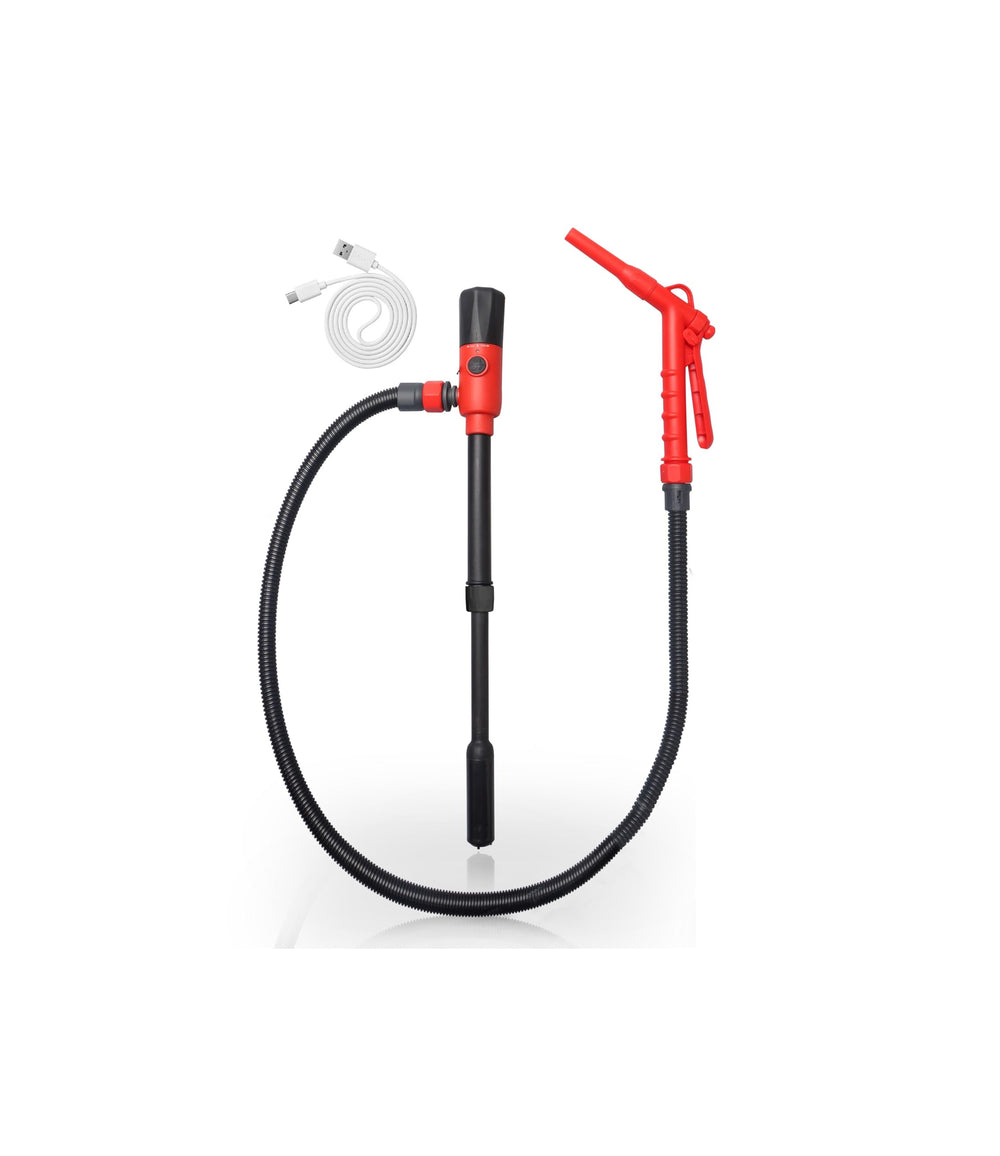 fuelio front view assembled pump showing compact portability and quick setup