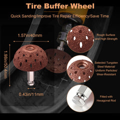 FullMayPro tire roller close-up showing ergonomic handle for better seating