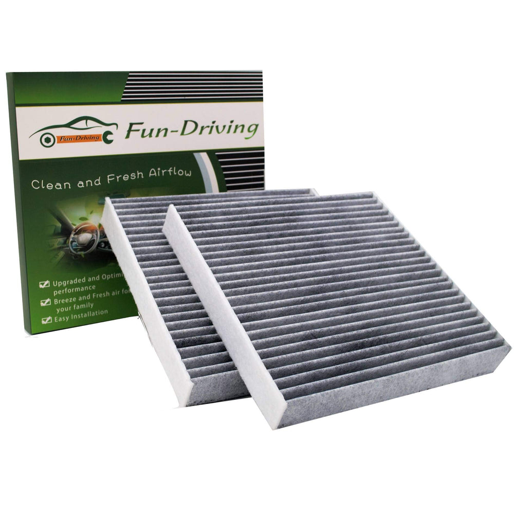 FUN-DRIVING FD157 front packaging showing two filters and benefits of ready spare